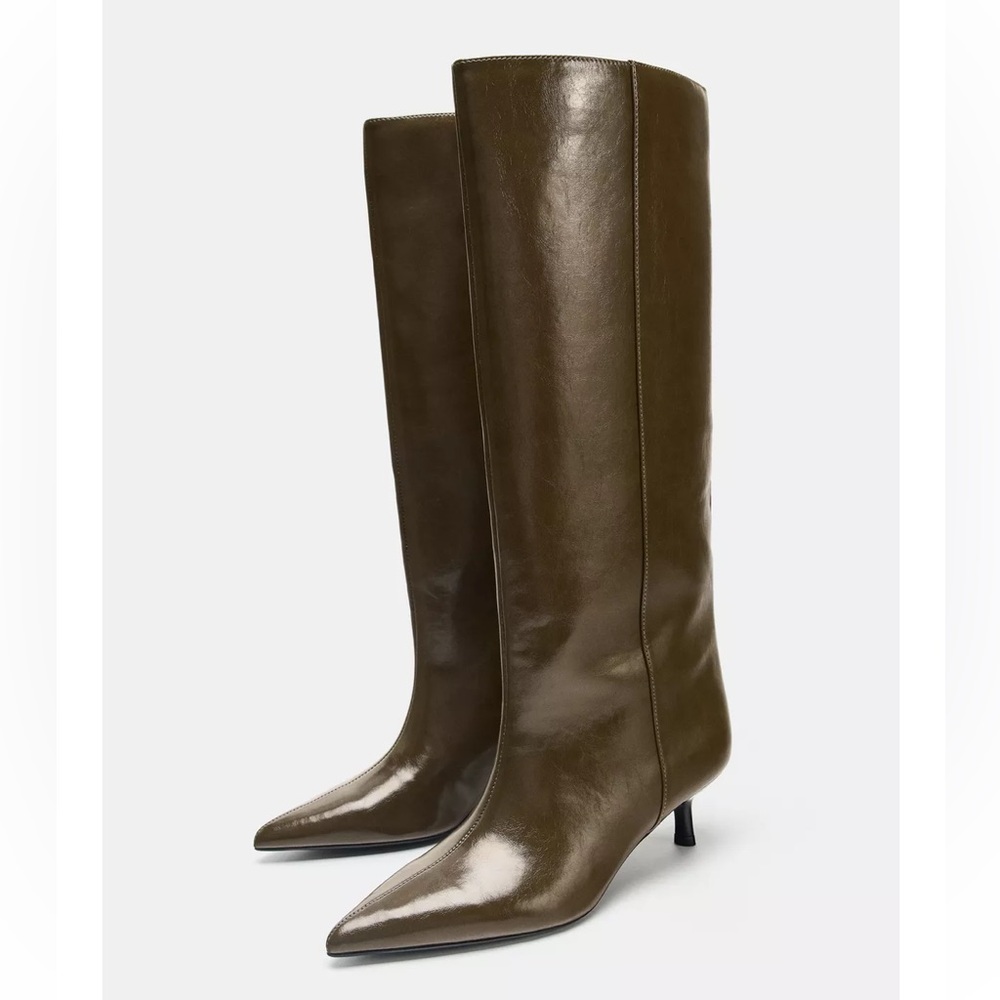 Zara kitten heel Boots